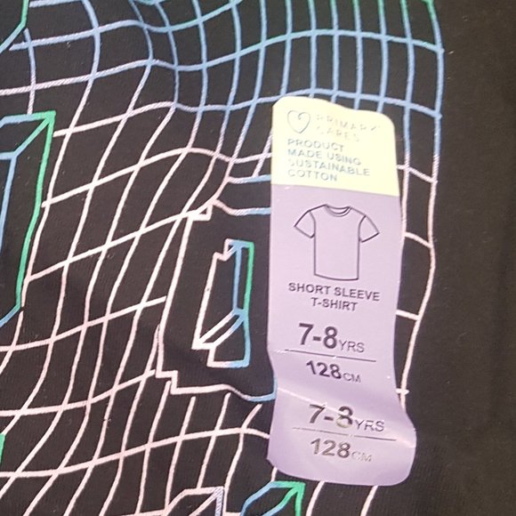 PRIMARK T-SHIRT GAMER LOGO SIZE 7-12YRS - Picture 4 of 5
